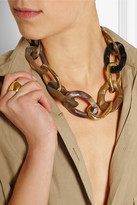 Thumbnail for your product : Ashley Pittman Kiungo horn and gold-tone necklace