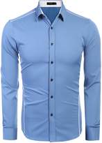 Thumbnail for your product : COOFANDY Men's Fashion Slim Fit Long Sleeve Casual Dress Shirt