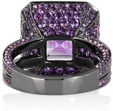 Thumbnail for your product : Solange Azagury-Partridge Cup 18-karat blackened white gold amethyst ring
