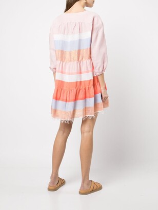 Lemlem Tiered Stripe-Print Dress