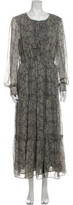 Thumbnail for your product : Walter Baker Animal Print Long Dress w/ Tags Grey