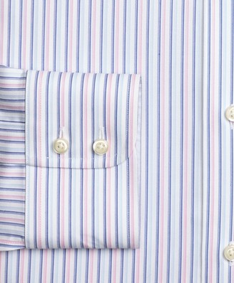 Brooks Brothers Madison Classic-Fit Dress Shirt, Non-Iron Alternating Twin Stripe
