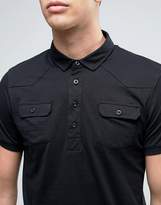 Thumbnail for your product : Brave Soul Polo Shirt with Chest Pocket