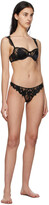 Thumbnail for your product : Fleur Du Mal Black Lily Embroidery Thong