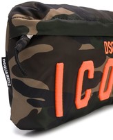 Thumbnail for your product : DSQUARED2 Kids ICON camouflage-print messenger bag