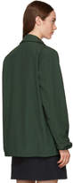 Thumbnail for your product : MAISON KITSUNÉ Green Plain Bertil Windbreaker Jacket