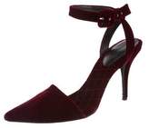 Thumbnail for your product : Alexander Wang Velvet Pointed-Toe Pumps