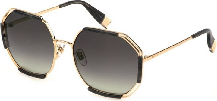 Furla Geometric Frame Sunglasses