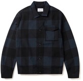 Thumbnail for your product : Albam Kennedy Wool Blend Overshirt Teal