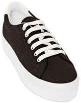 Thumbnail for your product : No Name 40mm Plato Canvas Wedged Sneakers