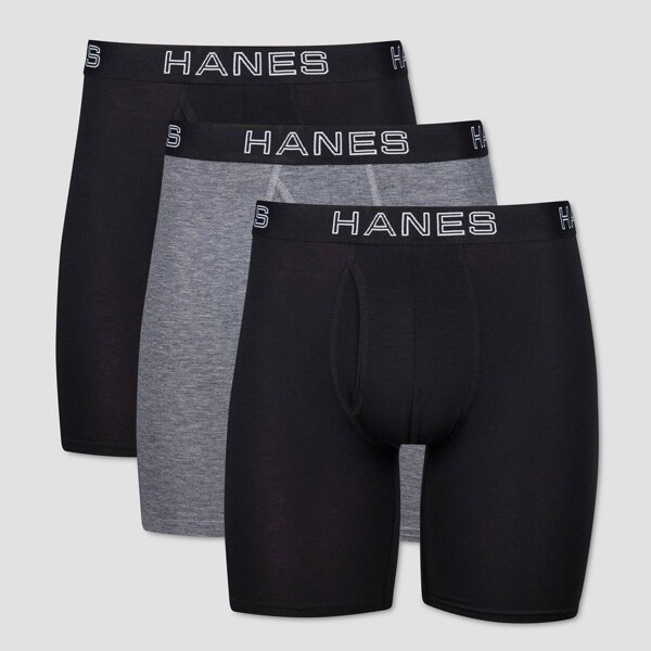 Hanes Premium Men's Floral Comfort Flex Fit Boxer Briefs 3pk