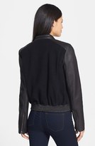 Thumbnail for your product : Cole Haan Leather & Wool Bomber Jacket