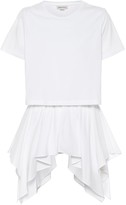 Thumbnail for your product : Alexander McQueen Cotton jersey and poplin top