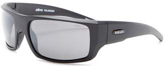 Revo Men's Dash Wraparound Plastic Frame Sunglasses