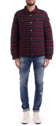 Museum Jonah Shirt Jacket Made Of Red, Blue And White Tartan Fabric