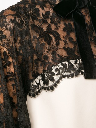 Gucci Lace Panels Short Dress