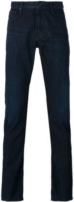 Armani Jeans folded hem slim-fit jeans