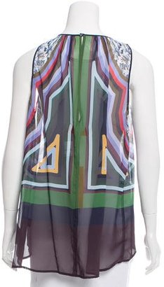 Clover Canyon Sleeveless Abstract Print Top w/ Tags