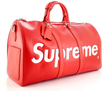 Louis Vuitton Keepall Bandouliere Bag Limited Edition Supreme Epi Leather  45 - ShopStyle