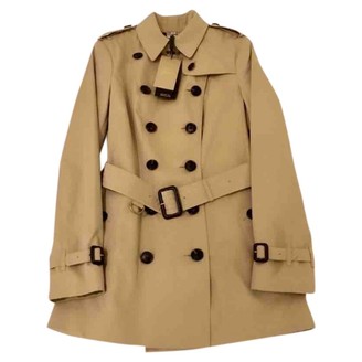 Burberry Beige Cotton Trench Coat for Women