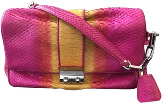 Christian Dior New Lock Multicolour Python Handbags