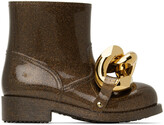 Thumbnail for your product : J.W.Anderson Brown Chain Rubber Boots