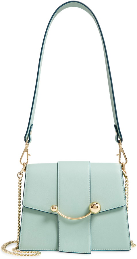 comme des garçons black leather crossbody bag