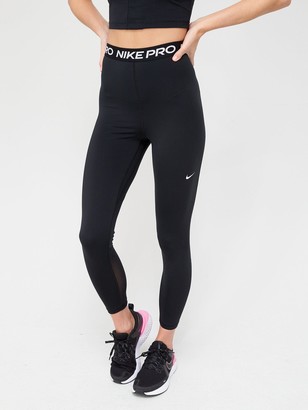 plain black nike pro leggings
