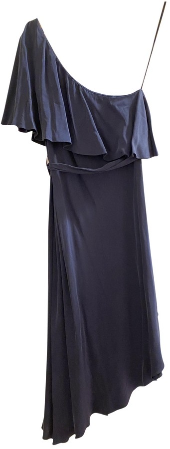 zimmermann navy silk dress