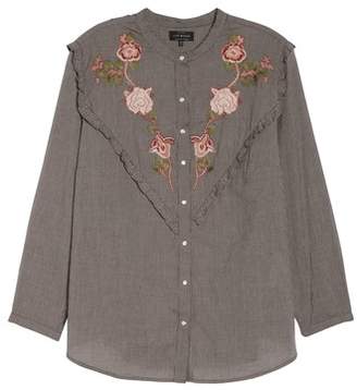 Lucky Brand Embroidered Western Shirt
