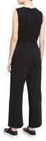 Thumbnail for your product : A.L.C. Edwards Sleeveless Wide-Leg Jumpsuit, Black