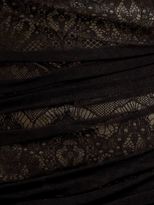 Thumbnail for your product : Ariella Black beige gabriella lace long dress