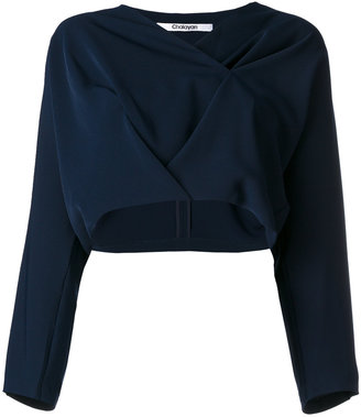 Chalayan wrapped front blouse