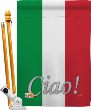 Breeze Decor 2-Sided Polyester 40 x 28 in. Flag set