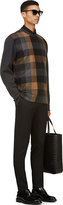 Thumbnail for your product : Lanvin Grey Felted Wool Check Sweater