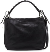 Thumbnail for your product : Neiman Marcus Italian Leather Convertible Hobo Bag, Black