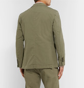 Thumbnail for your product : Man 1924 Olive Kennedy Slim-Fit Unstructured Stretch-Cotton Suit Jacket