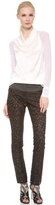 Thumbnail for your product : Vera Wang Collection Lace Trousers with Pinstripe Yoke