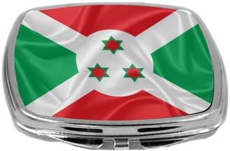 Rikki Knight Flag Design Compact Mirror, Burundi, 3 Ounce