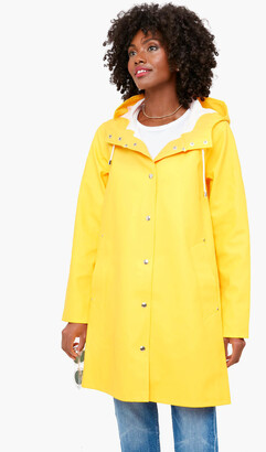 SKIIM Karla Leather Trench in Yellow Womens Clothing Coats Raincoats and trench coats 