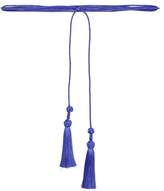 Thumbnail for your product : Thierry Colson Braided Tassel Trimmed Belt - Womens - Blue