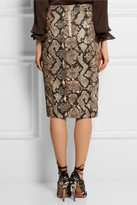 Thumbnail for your product : Altuzarra for Target Python-print stretch-cotton twill pencil skirt