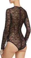 Thumbnail for your product : KENDALL + KYLIE Deep Plunge Lace Bodysuit