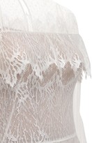 Thumbnail for your product : ZUHAIR MURAD Tiered Sheer Lace Long Dress