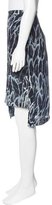Thumbnail for your product : Halston Asymmetrical Printed Skirt w/ Tags