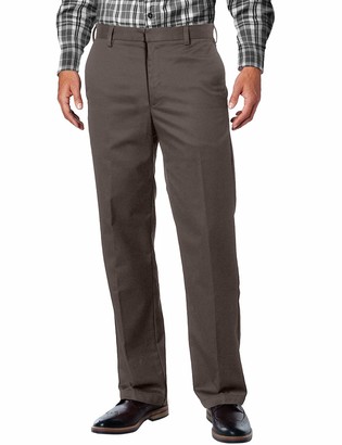 Match Men's Straight-fit Wrinkle-Resistant Flat Front Dress Trousers#8053 (8053 Light Brown 41.5W x 32L 40)