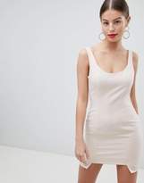 Thumbnail for your product : Missguided Peace And Love Stepped Hem Mini Dress