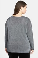 Thumbnail for your product : NYDJ Metallic V-Neck Sweater (Plus Size)