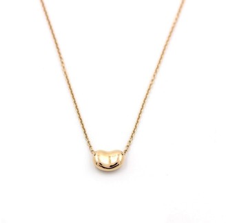 Tiffany & Co. 18K Rose Gold Elsa Peretti Mini Bean Pendant Necklace