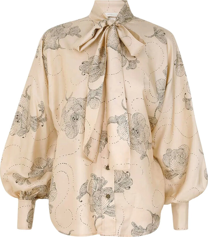 Tシャツ・カットソー ZIMMERMANN Women Tunic Tops 4556TSS253CREAM PALM Beige 7894TRF23-CRM_852456-